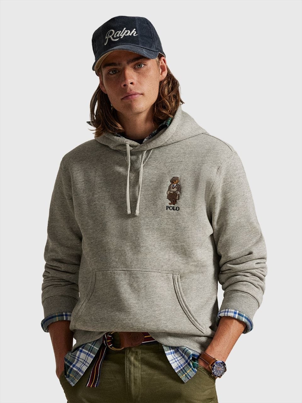 Худи толстовка Polo Ralph Lauren Polo Bear Fleece Sweatshirt 'Grey'