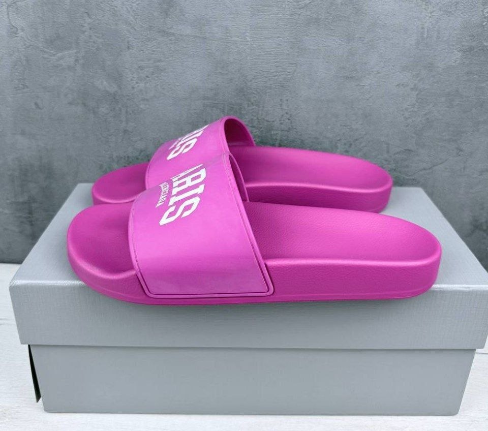 Женские сланцы BALENCIAGA Pool Slides Cities Paris