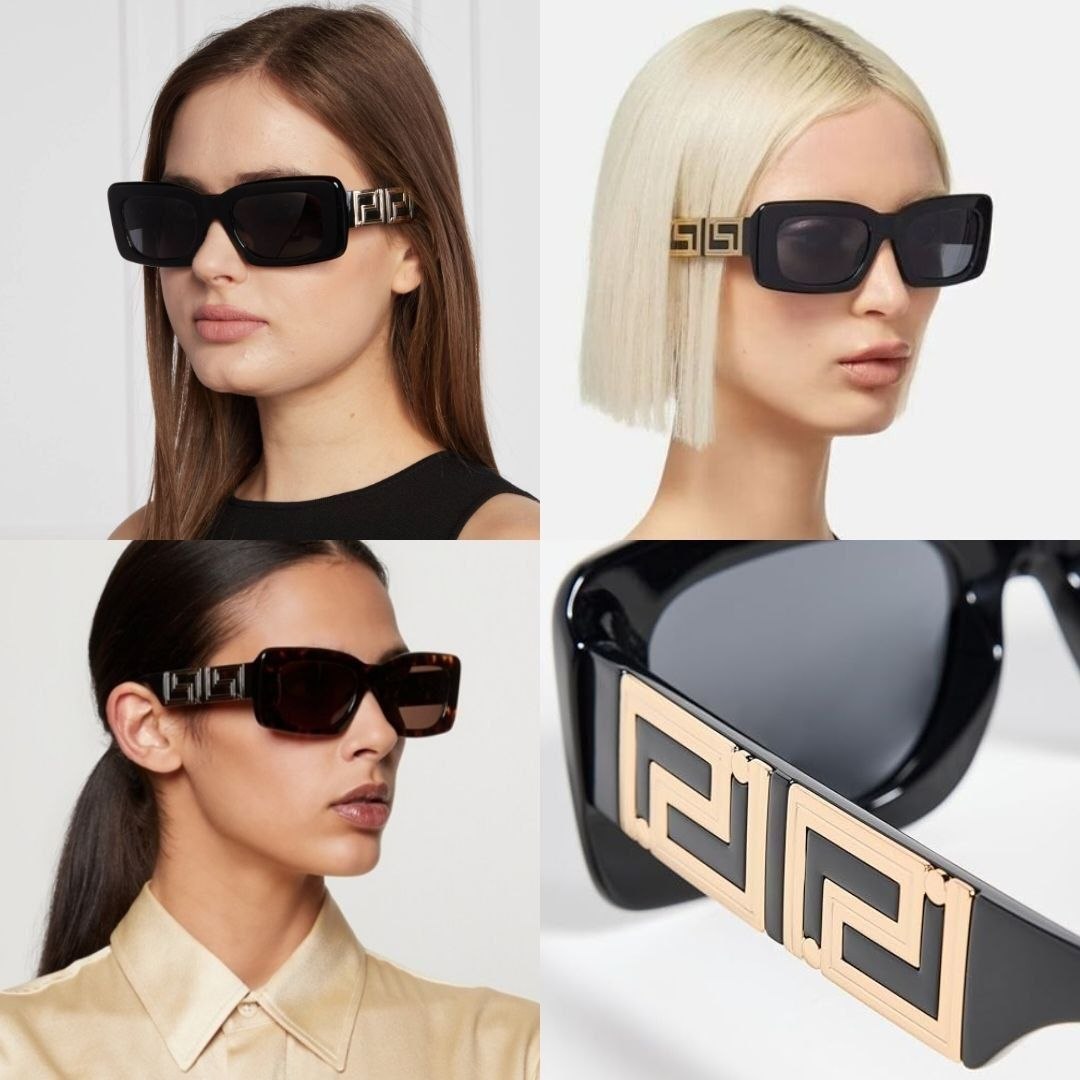 Женские очки Versace Rectangle Ladies Sunglasses