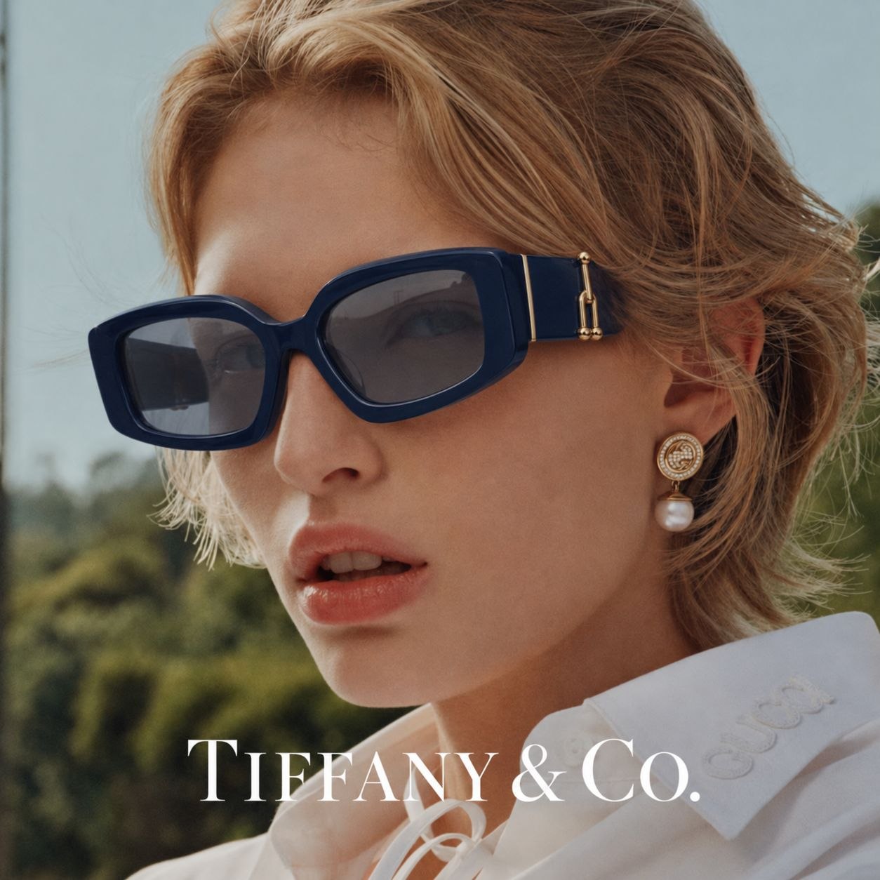 Женские очки Tiffany & Co Rectangle Sunglasses