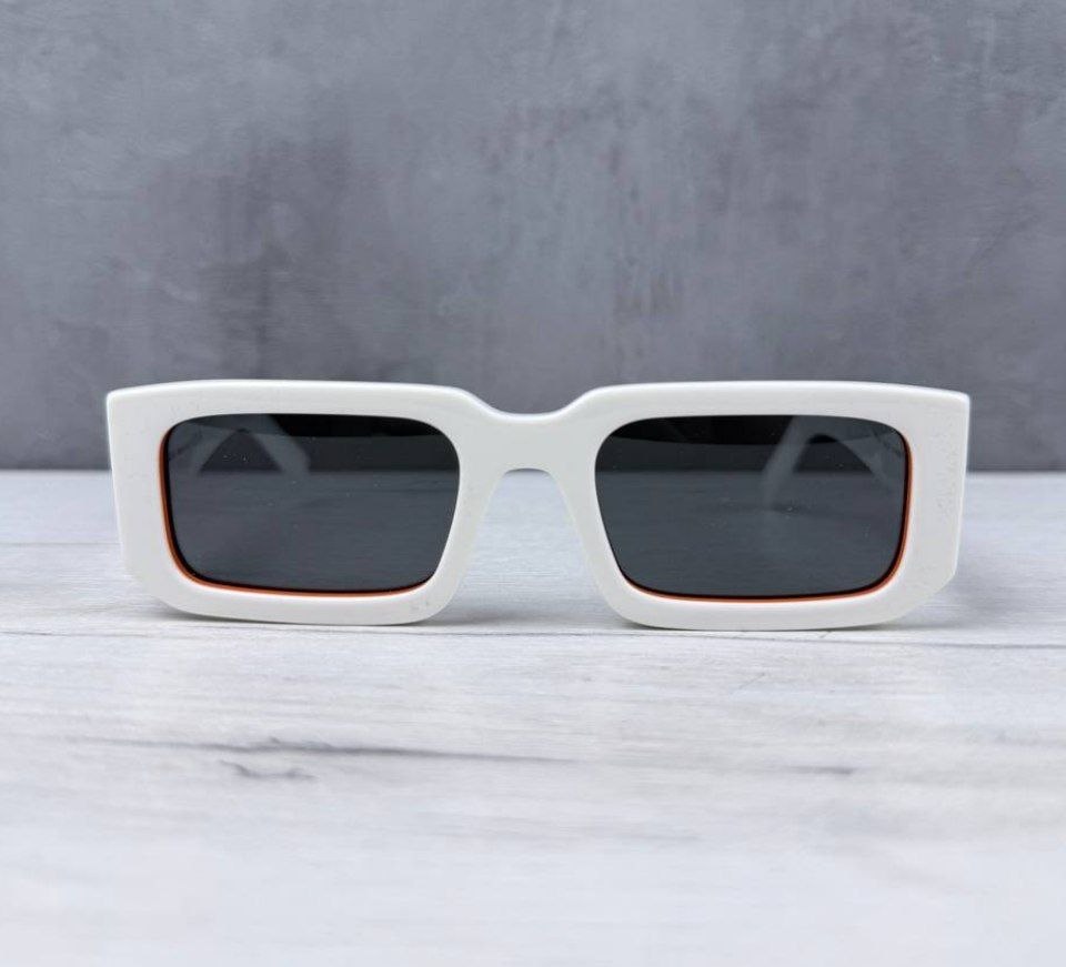 Очки унисекс PRADA Symbole Sunglasses 'Talc/Orange'