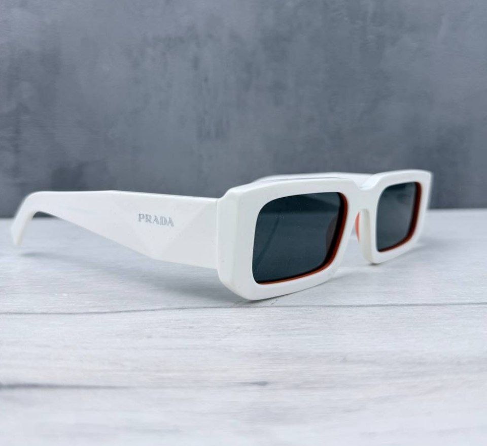 Очки унисекс PRADA Symbole Sunglasses 'Talc/Orange'