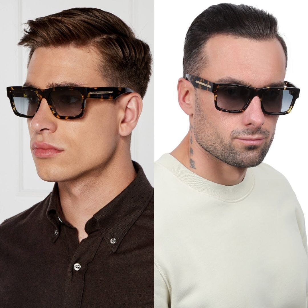 Очки PRADA Sunglasses with Iconic Metal Plaque 'Black Malt Tortoise'