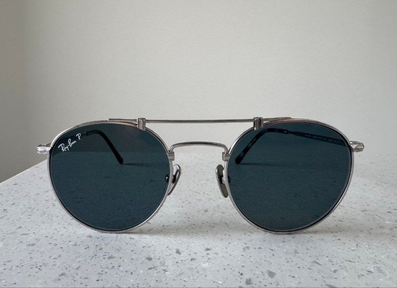 Очки унисекс Ray-Ban Round Double Bridge Titanium