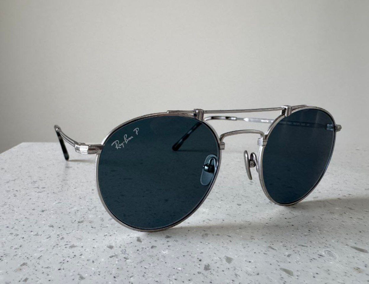 Очки унисекс Ray-Ban Round Double Bridge Titanium