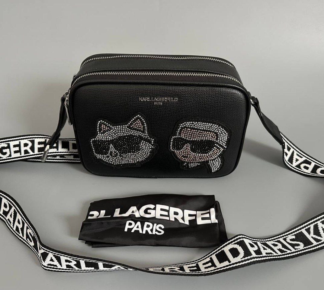 Сумка KARL LAGERFELD PARIS Maybelle Rhinestone Camera Crossbody Bag