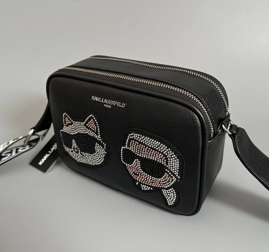 Сумка KARL LAGERFELD PARIS Maybelle Rhinestone Camera Crossbody Bag