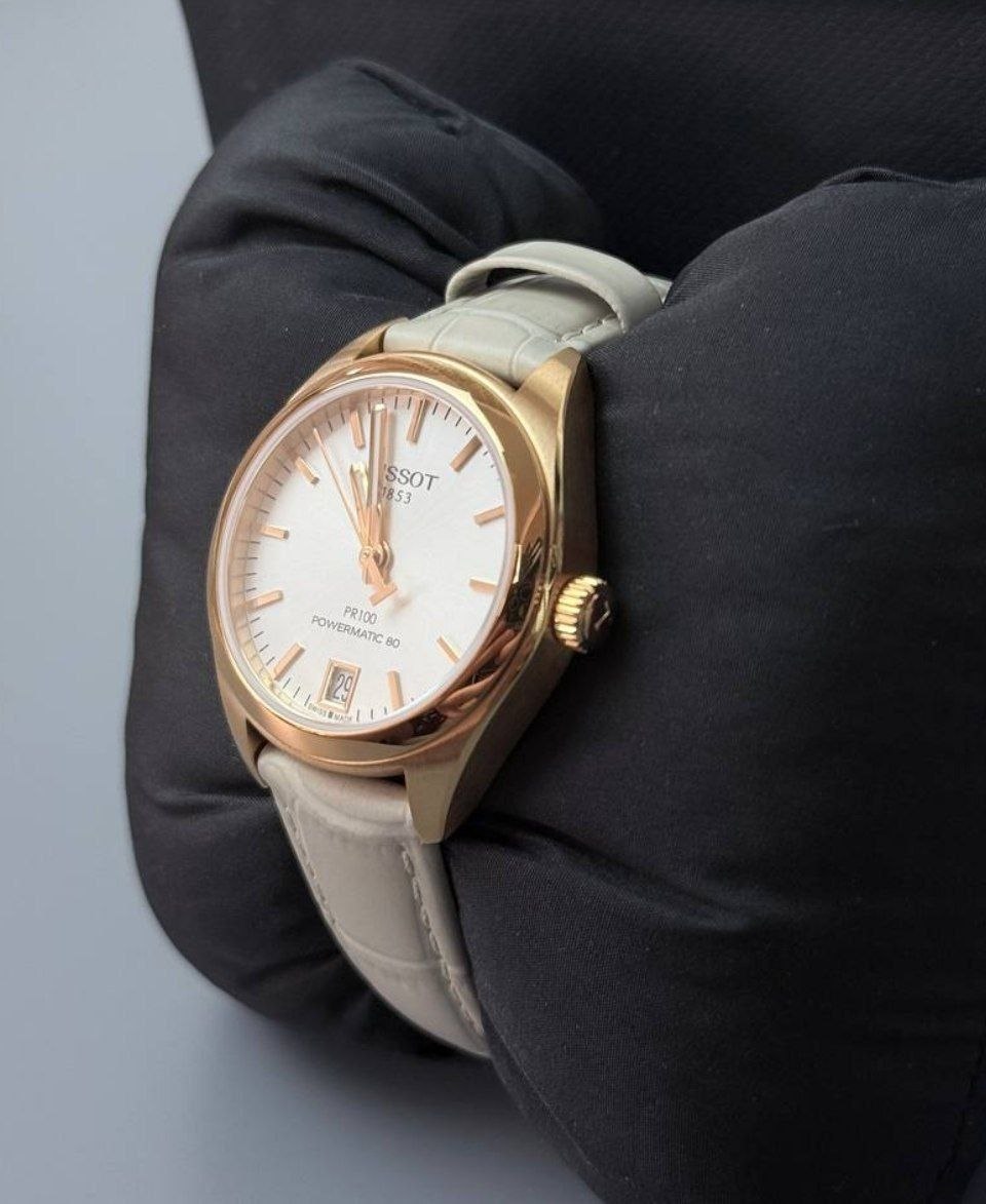 Женские механические часы TISSOT PR 100 POWERMATIC 80 Lady Watch