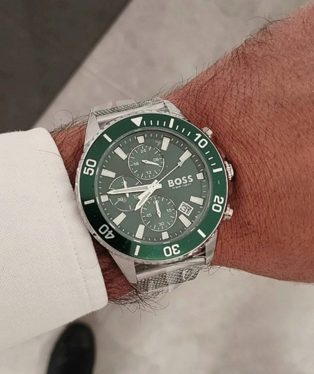 Часы Hugo Boss Admiral Green Dial Chronograph