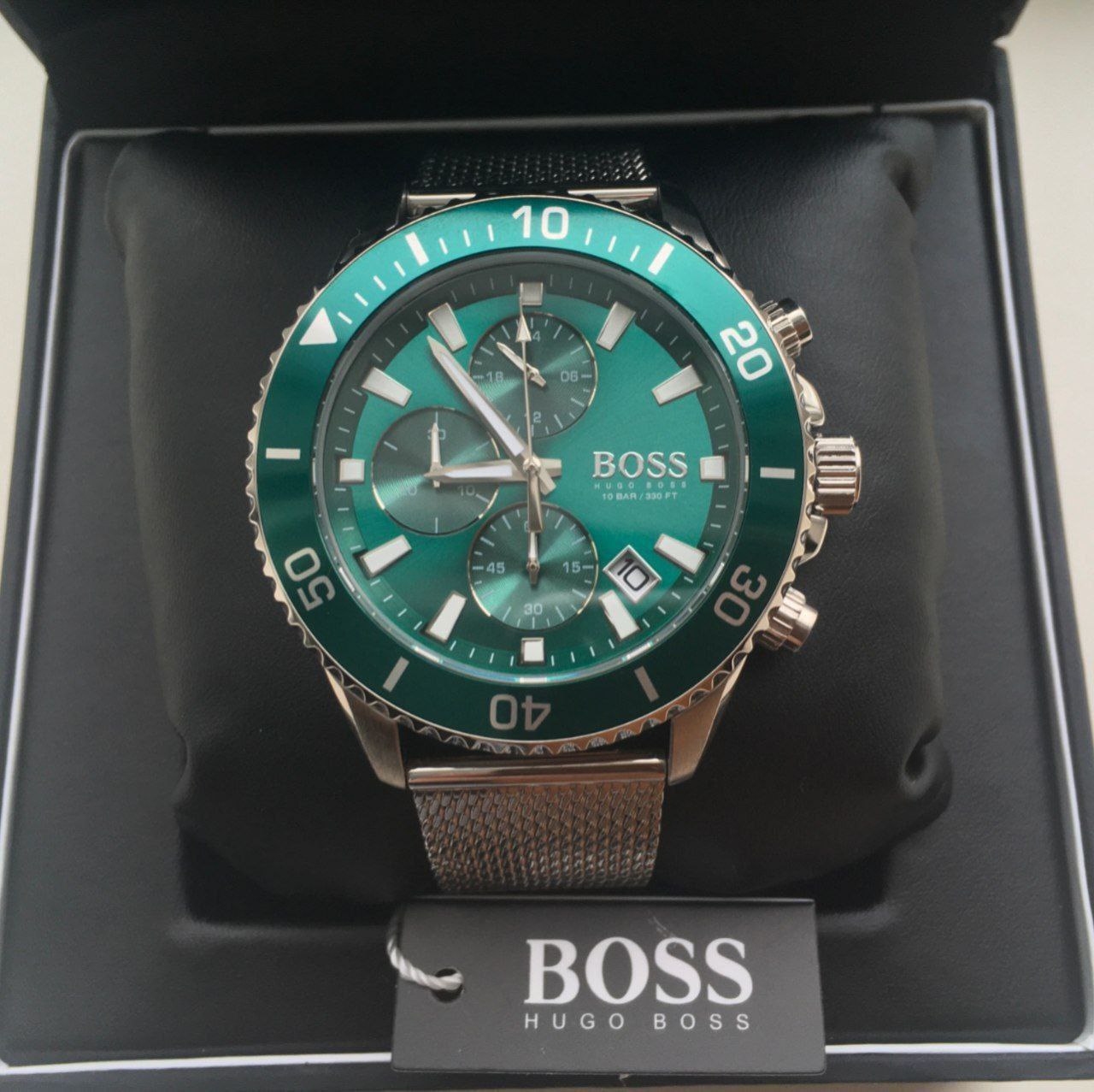 Часы Hugo Boss Admiral Green Dial Chronograph