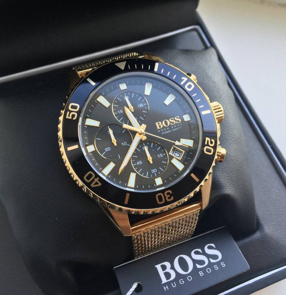 Часы Hugo Boss Admiral Gold Dial Chronograph