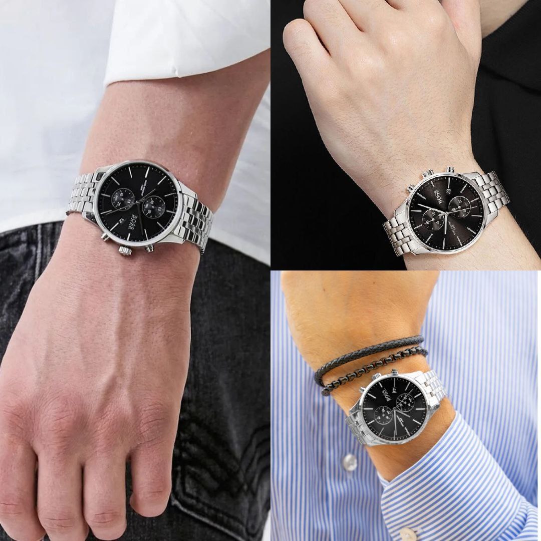Часы Hugo Boss Associate Black Chronograph