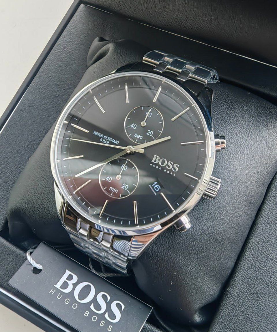 Часы Hugo Boss Associate Black Chronograph