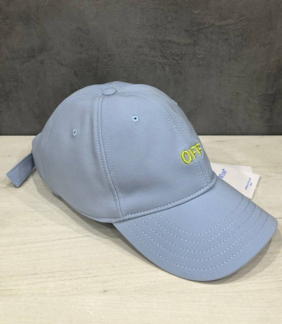 Мужская бейсболка OFF-WHITE Off Stamp Baseball Cap 'Placid Blue Lemon'