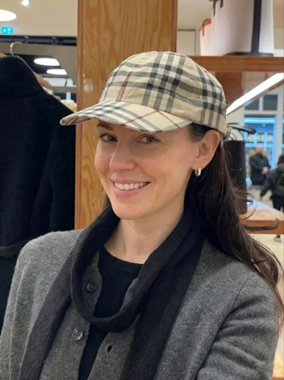 Бейсболка унисекс Burberry England Check Cotton Baseball Cap 'Stone'
