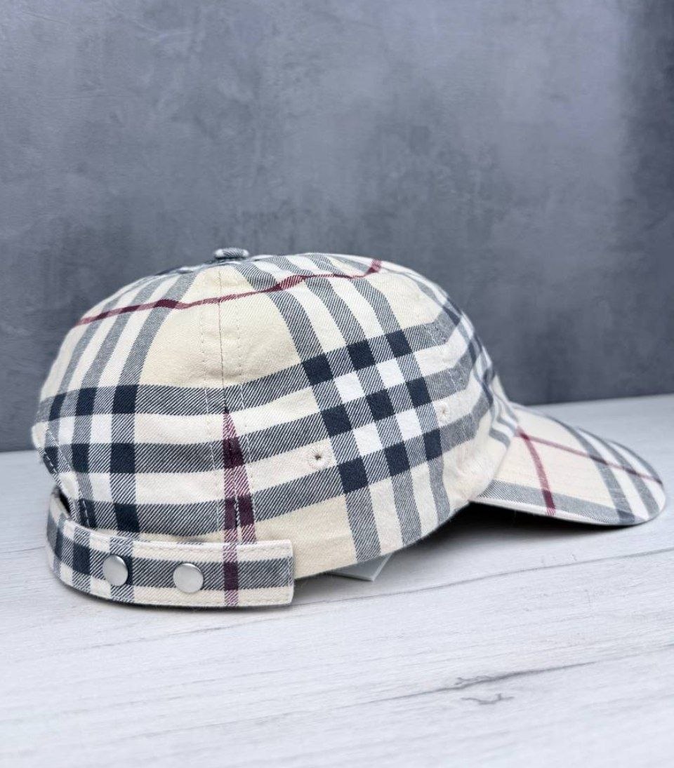 Бейсболка унисекс Burberry England Check Cotton Baseball Cap 'Stone'