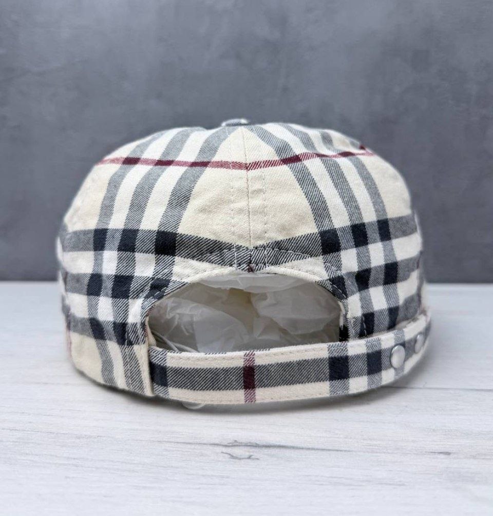 Бейсболка унисекс Burberry England Check Cotton Baseball Cap 'Stone'