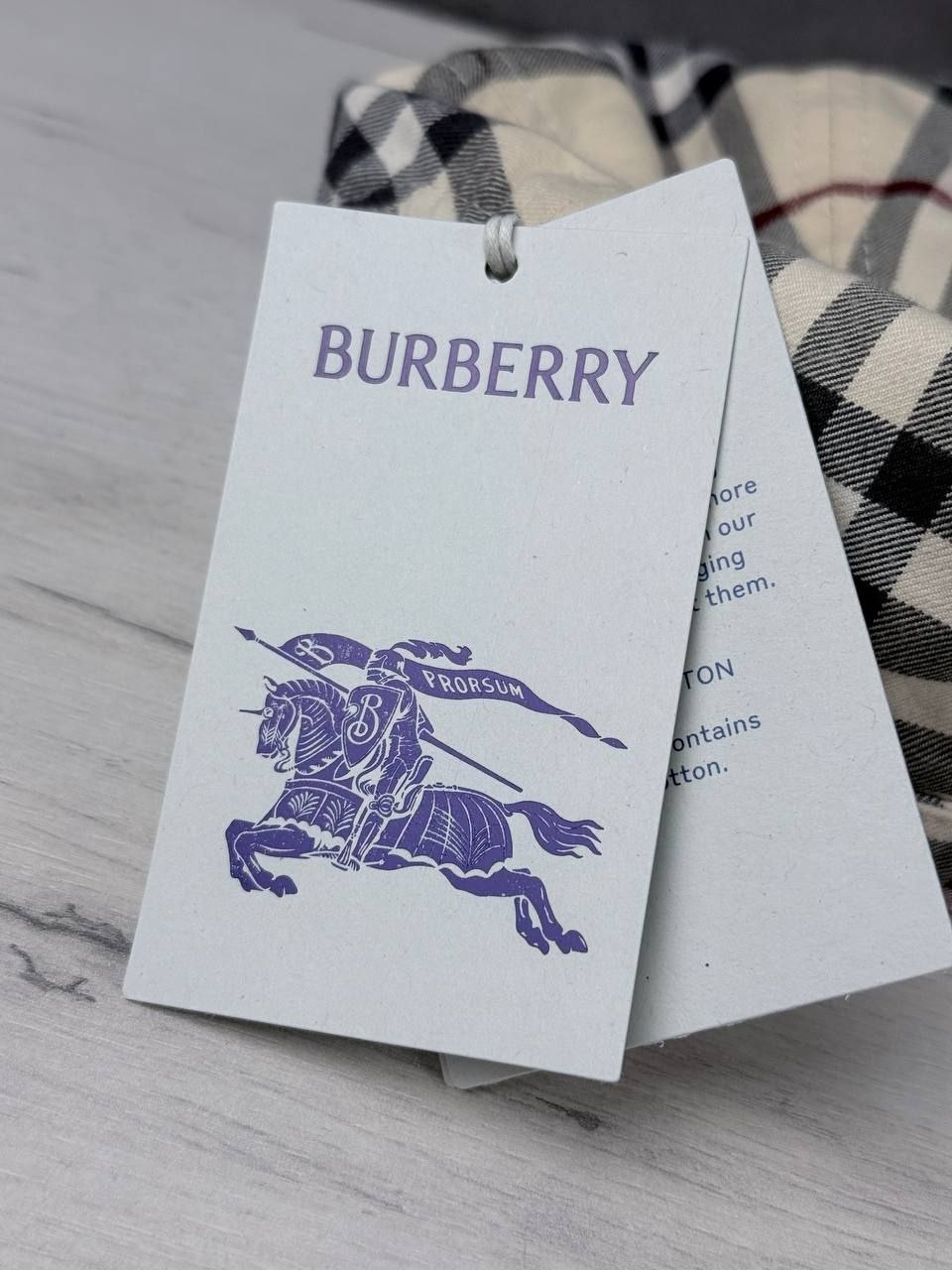 Бейсболка унисекс Burberry England Check Cotton Baseball Cap 'Stone'