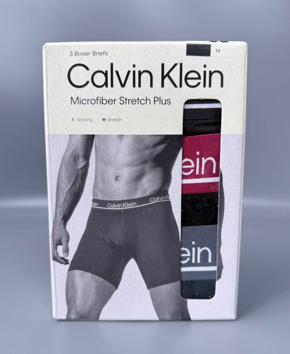 Боксеры Calvin Klein Microfiber Stretch Plus 3 Pack Boxer Brief