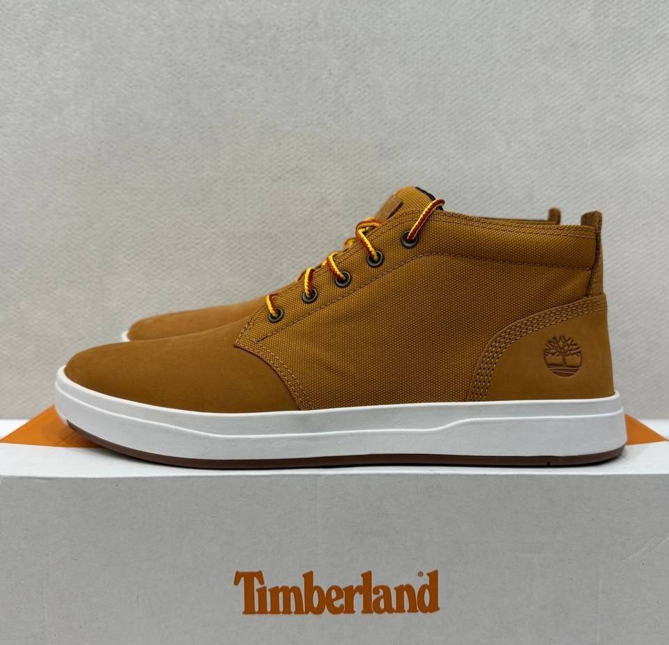 Полуботинки кроссовки Timberland Davis Square Leather Chukka Boot