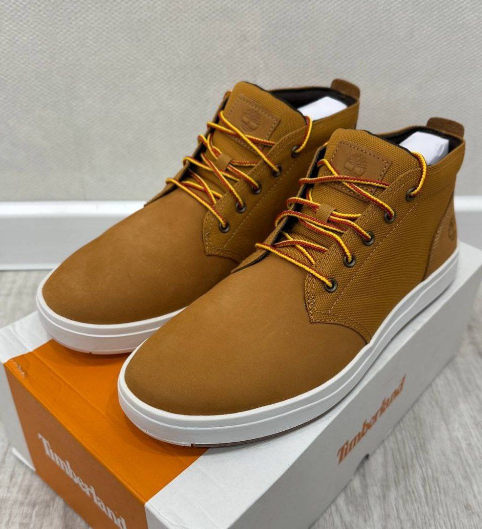 Полуботинки кроссовки Timberland Davis Square Leather Chukka Boot
