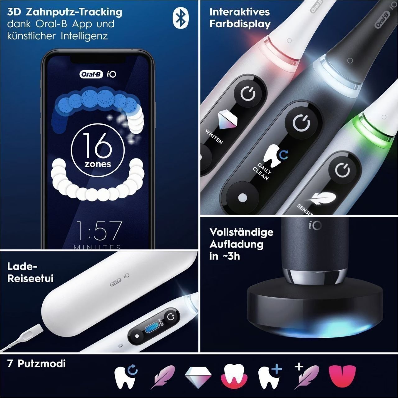 Электрическая умная зубная щётка Braun Oral-B iO Series 9