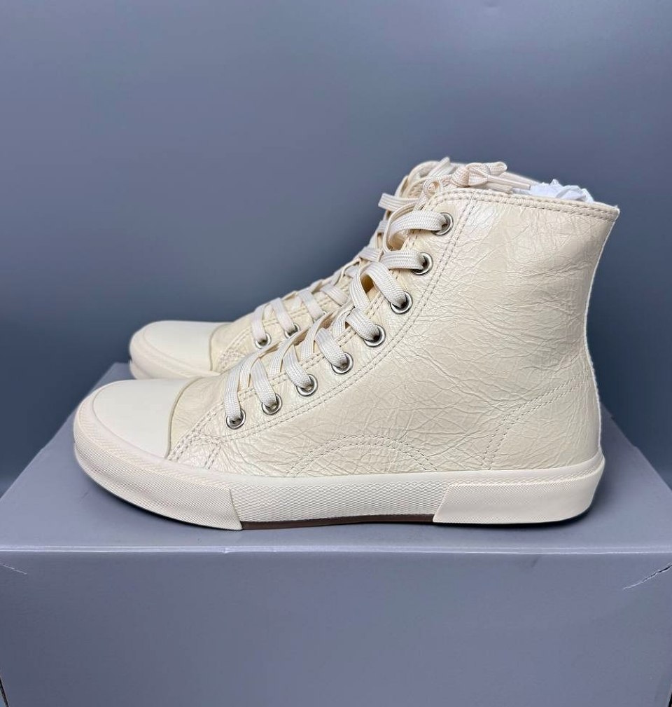 Женские кеды Balenciaga Paris High Top Destroyed Sneakers