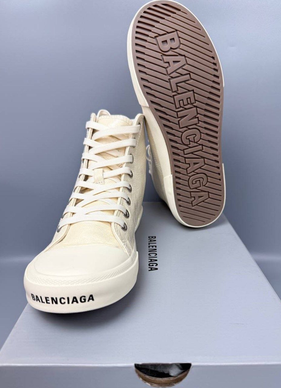 Женские кеды Balenciaga Paris High Top Destroyed Sneakers