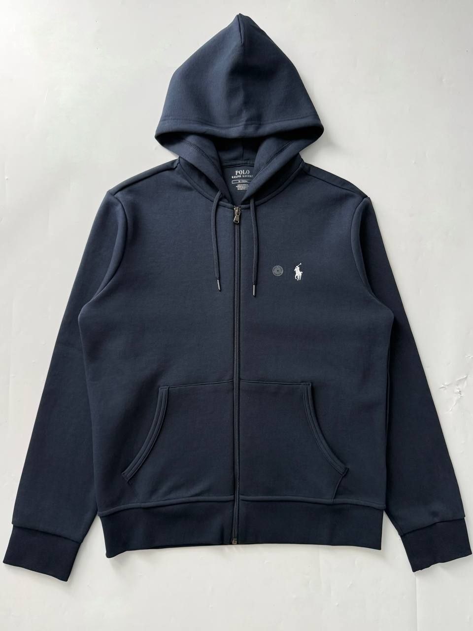 Худи толстовка Polo Ralph Lauren Double Knit Fleece Full Zip Hoodie 'Navy'