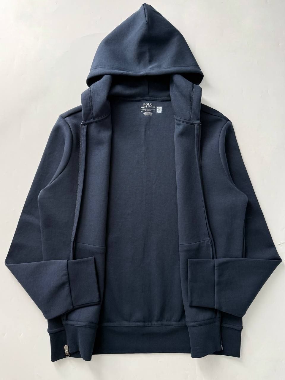 Худи толстовка Polo Ralph Lauren Double Knit Fleece Full Zip Hoodie 'Navy'
