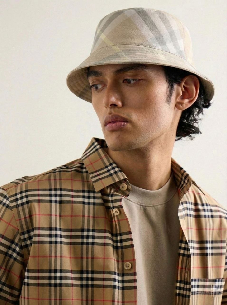 Панама Burberry Reversible Cotton Blend Bucket Hat