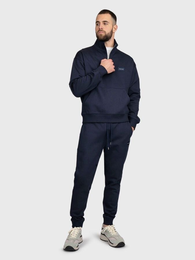 Костюм Michael Kors Cotton Quarter Zip Sweater + Joggers 'Midnight'