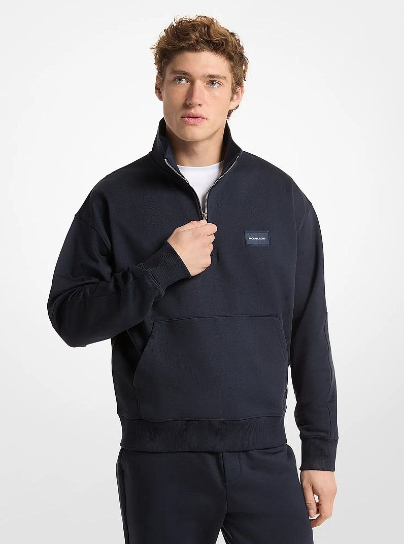 Костюм Michael Kors Cotton Quarter Zip Sweater + Joggers 'Midnight'