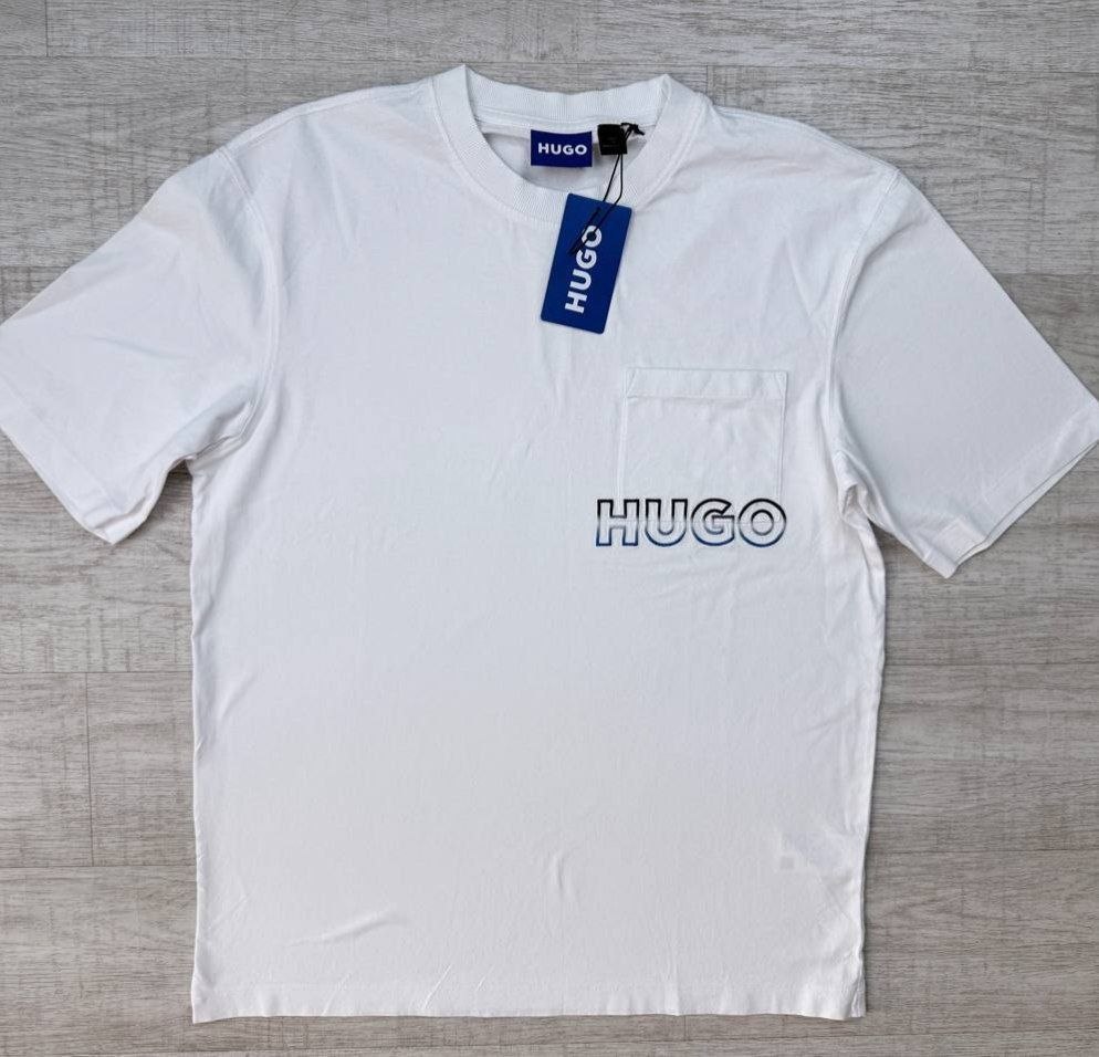 Футболка HUGO Blue Nogoste Ombre Logo Tee