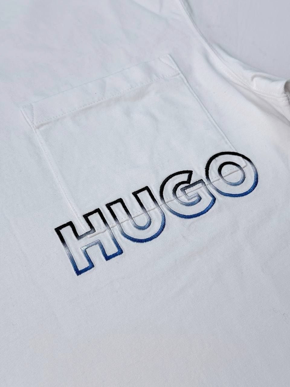 Футболка HUGO Blue Nogoste Ombre Logo Tee