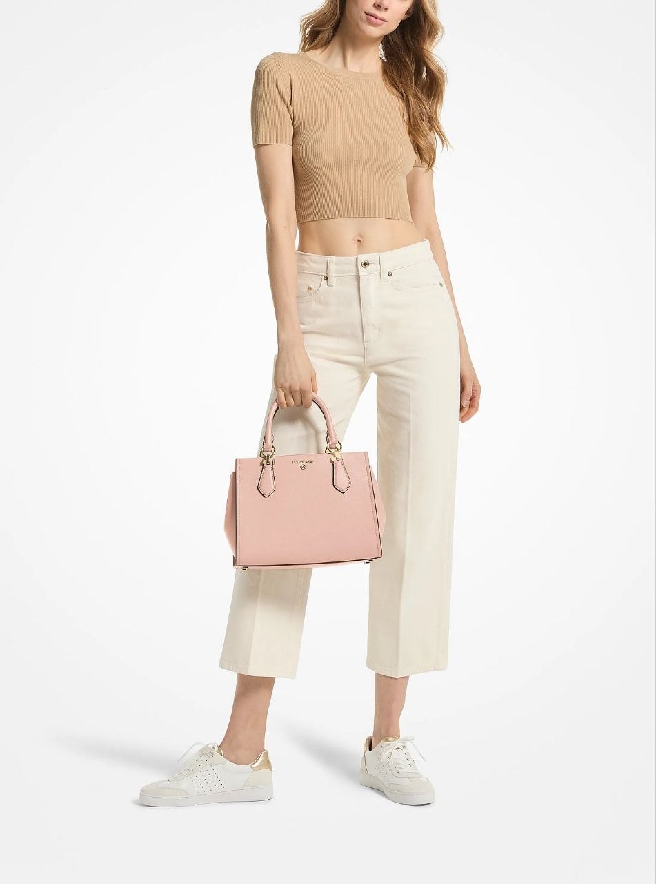 Сумка Michael Kors Marilyn Medium Saffiano Leather Satchel 'Soft Pink'