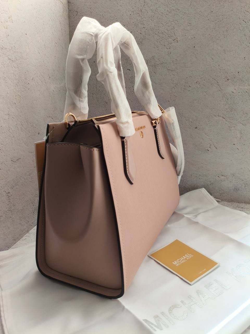 Сумка Michael Kors Marilyn Medium Saffiano Leather Satchel 'Soft Pink'