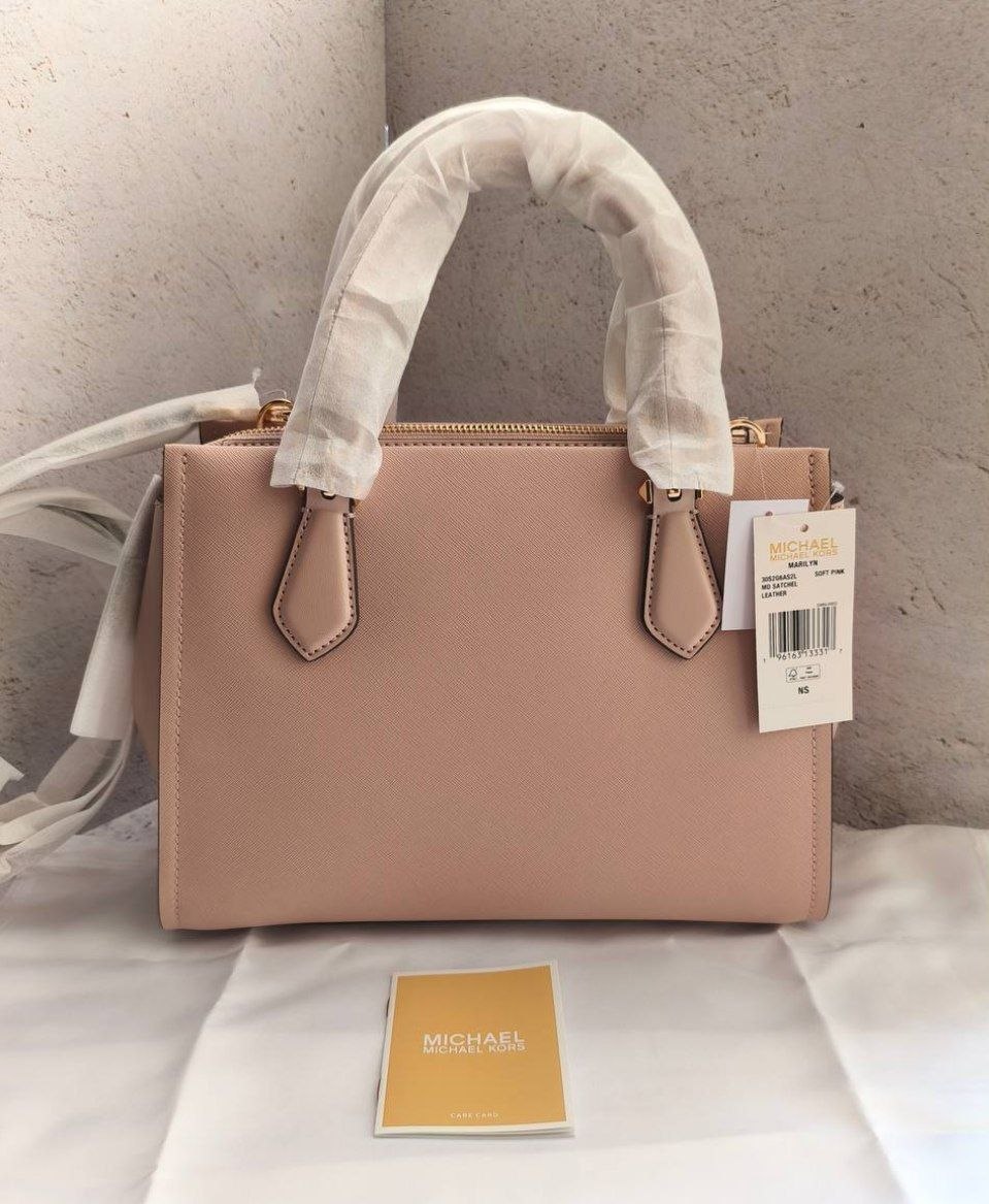 Сумка Michael Kors Marilyn Medium Saffiano Leather Satchel 'Soft Pink'