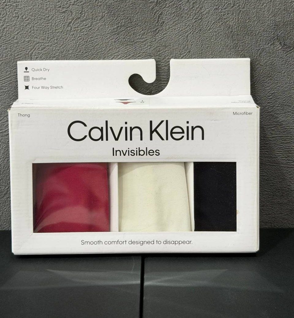 Женские трусики Calvin Klein Invisibles 3 Pack Thong
