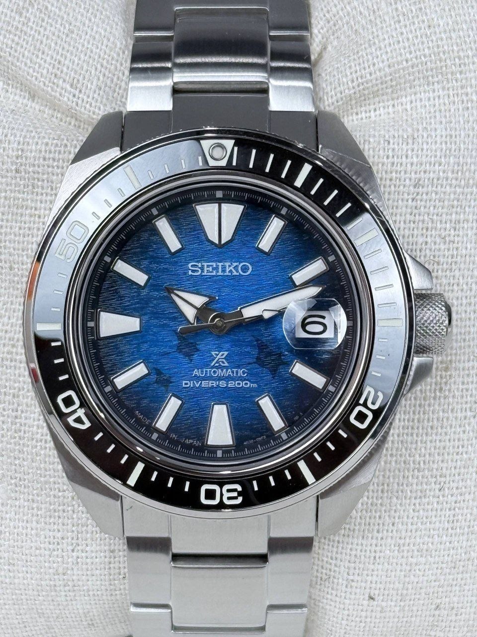 Часы Seiko Prospex Save the Ocean 'Manta Ray' King Samurai