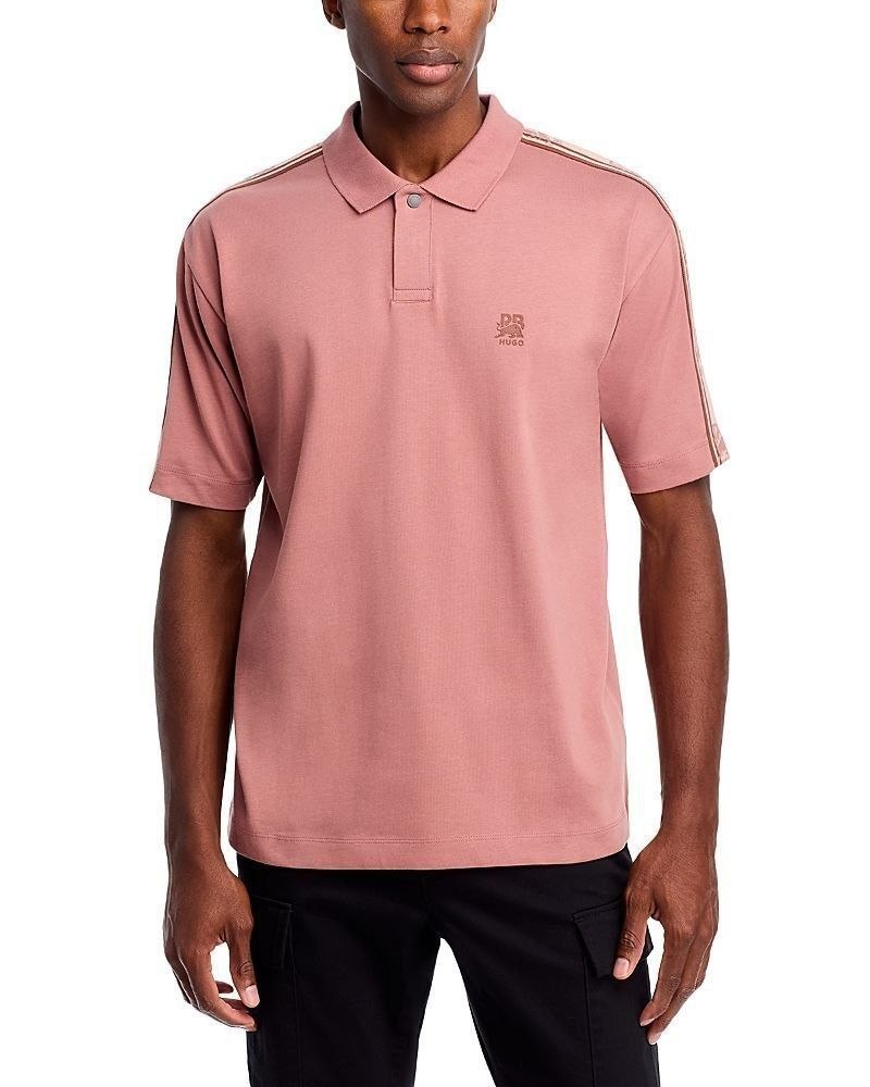 Поло HUGO BOSS x RB cotton Polo With Branded Tape