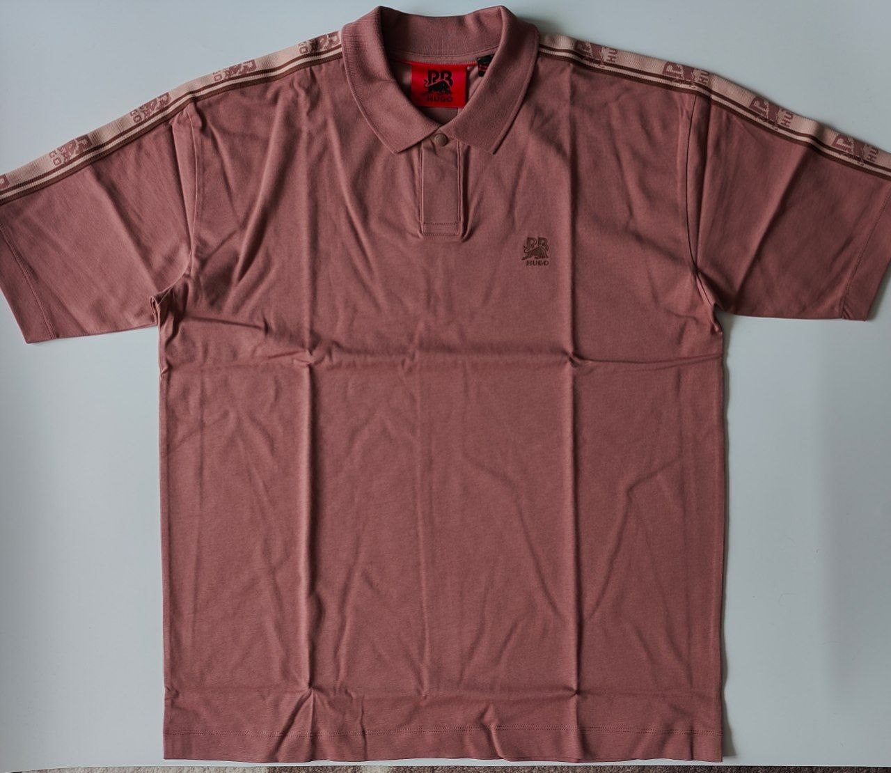 Поло HUGO BOSS x RB cotton Polo With Branded Tape