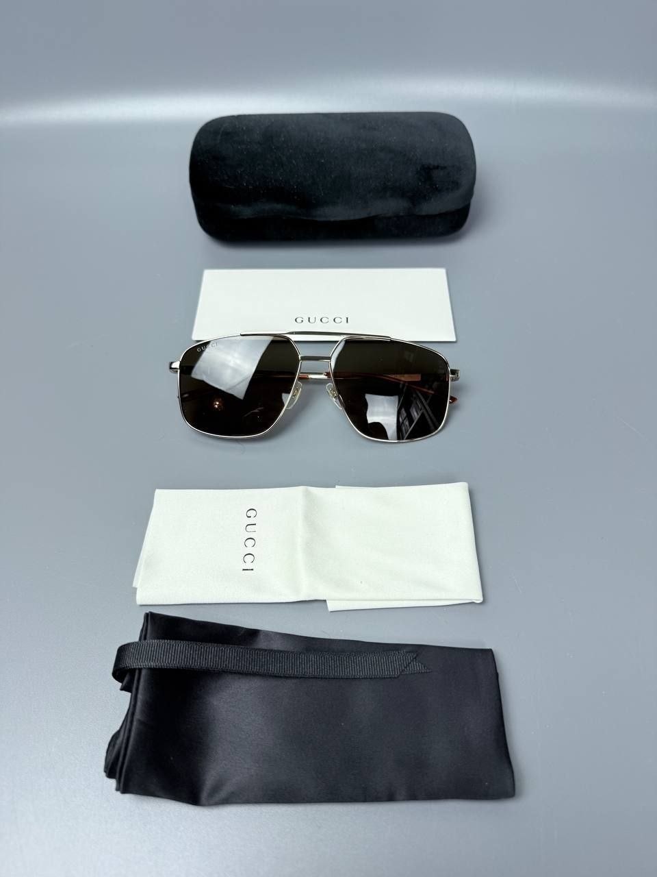 Очки GUCCI Pilot WEB Sunglasses