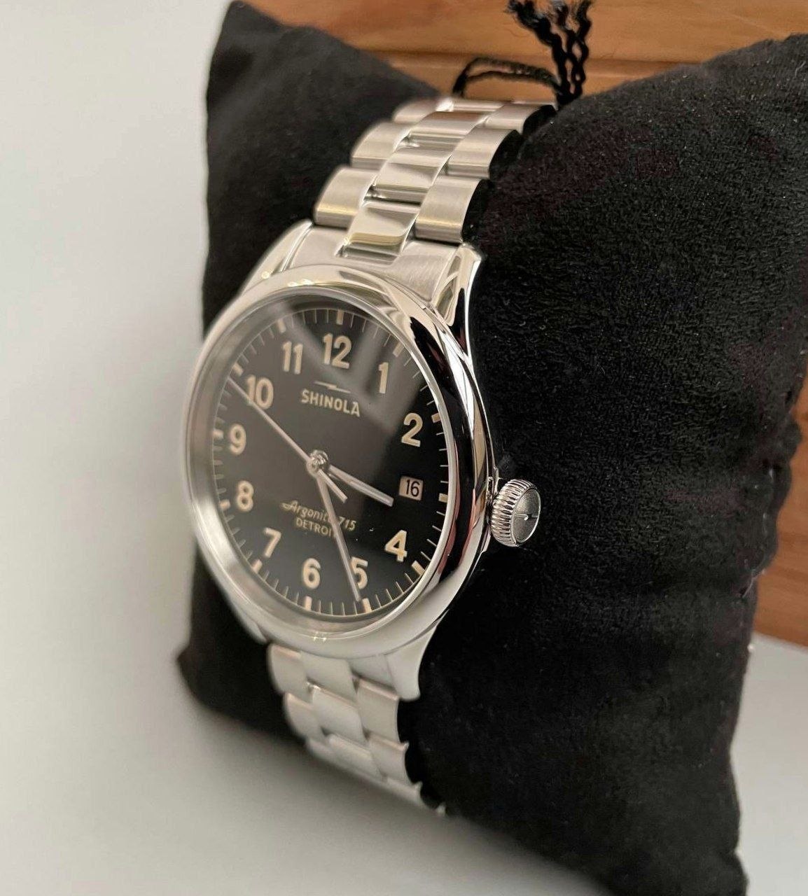 Часы унисекс Shinola Vinton 38mm Black Dial