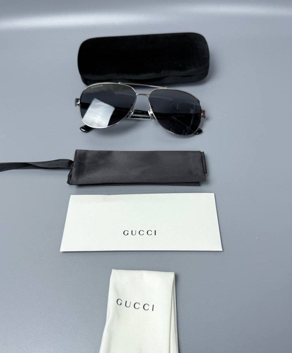 Мужские очки GUCCI Pilot Double Bridge Sunglasses