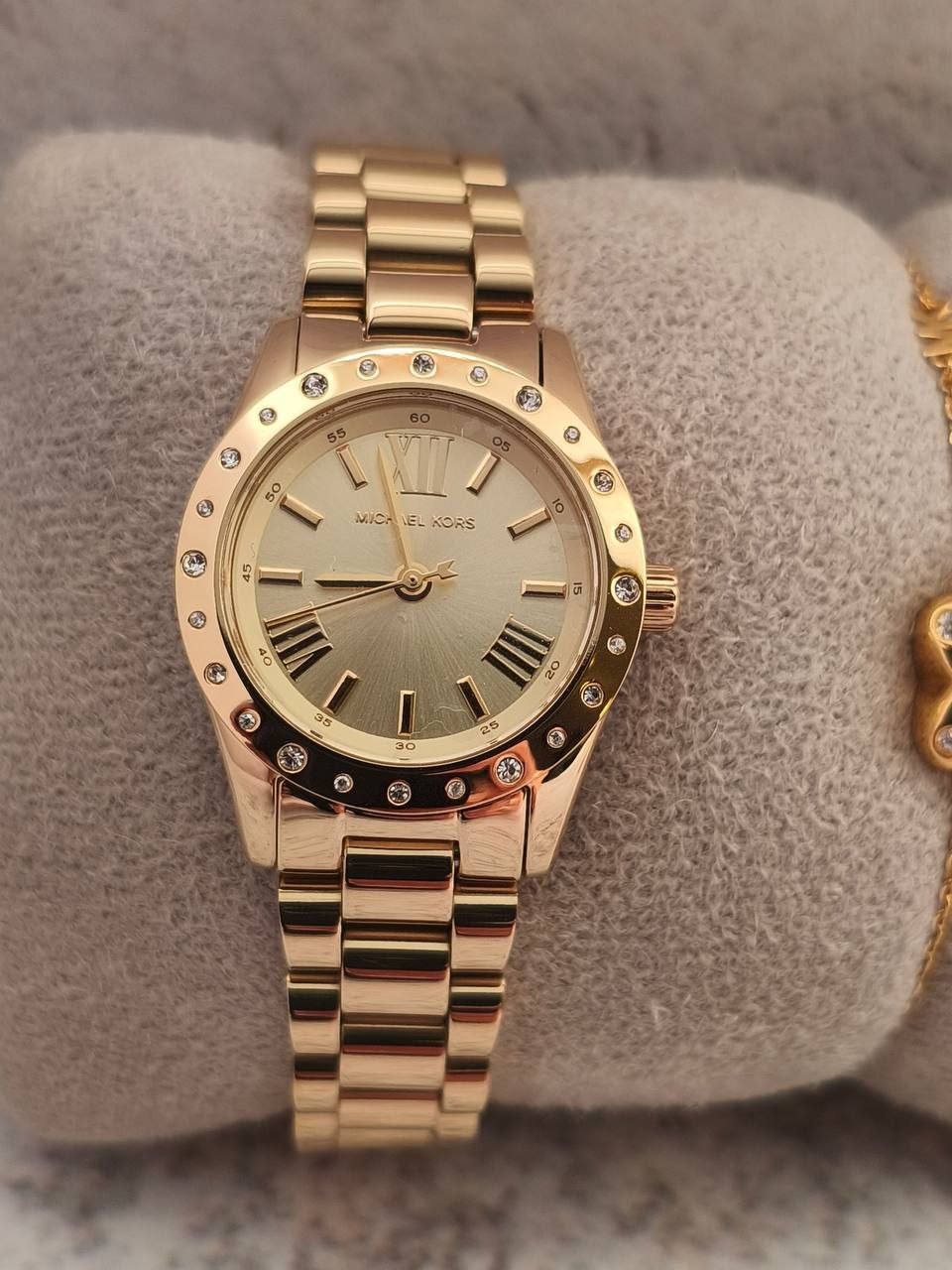Женские часы / ювелирный набор Michael Kors Petite Lexington Pavé 'Gold'