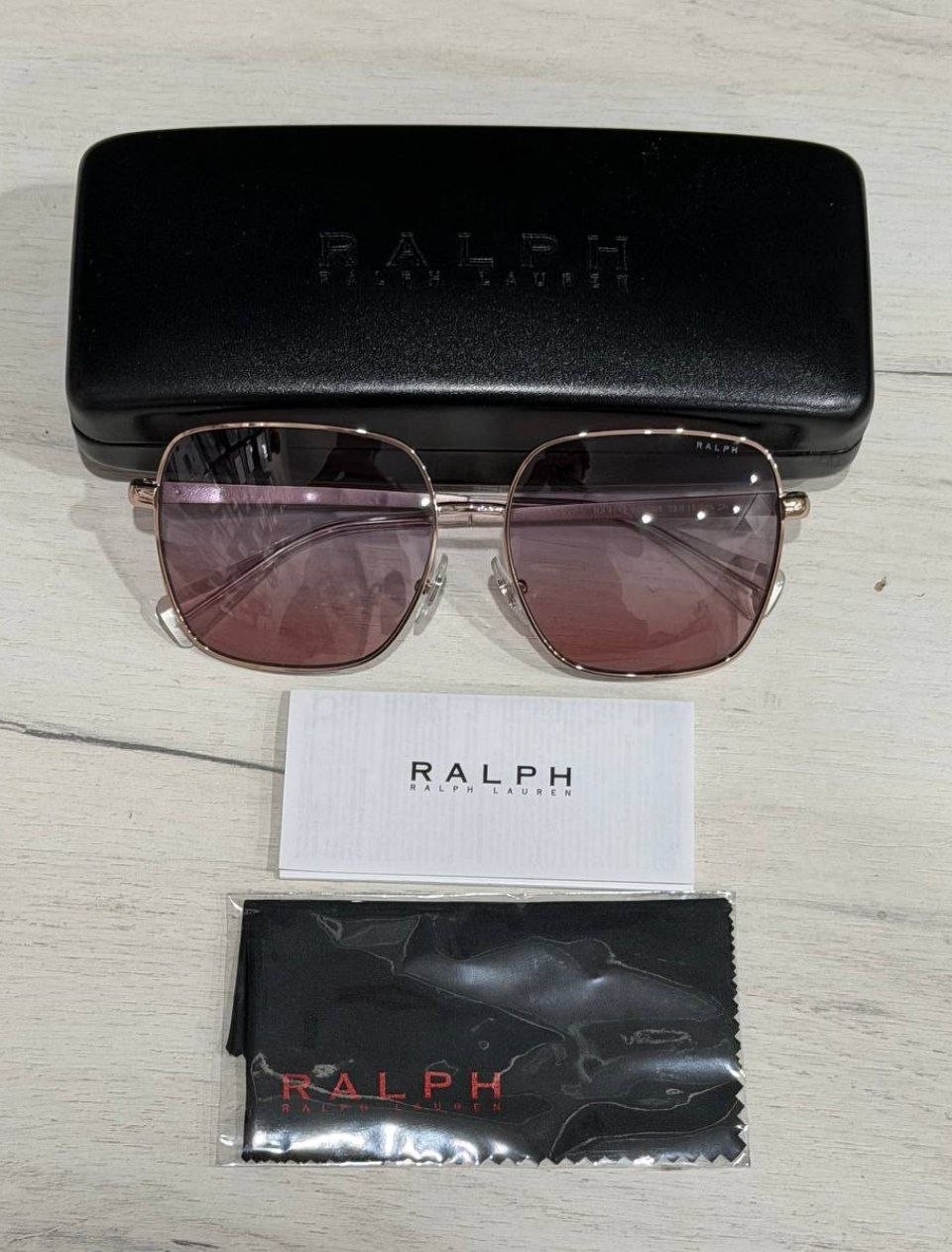 Женские очки Ralph Lauren Shiny Rose gold Sunglasses