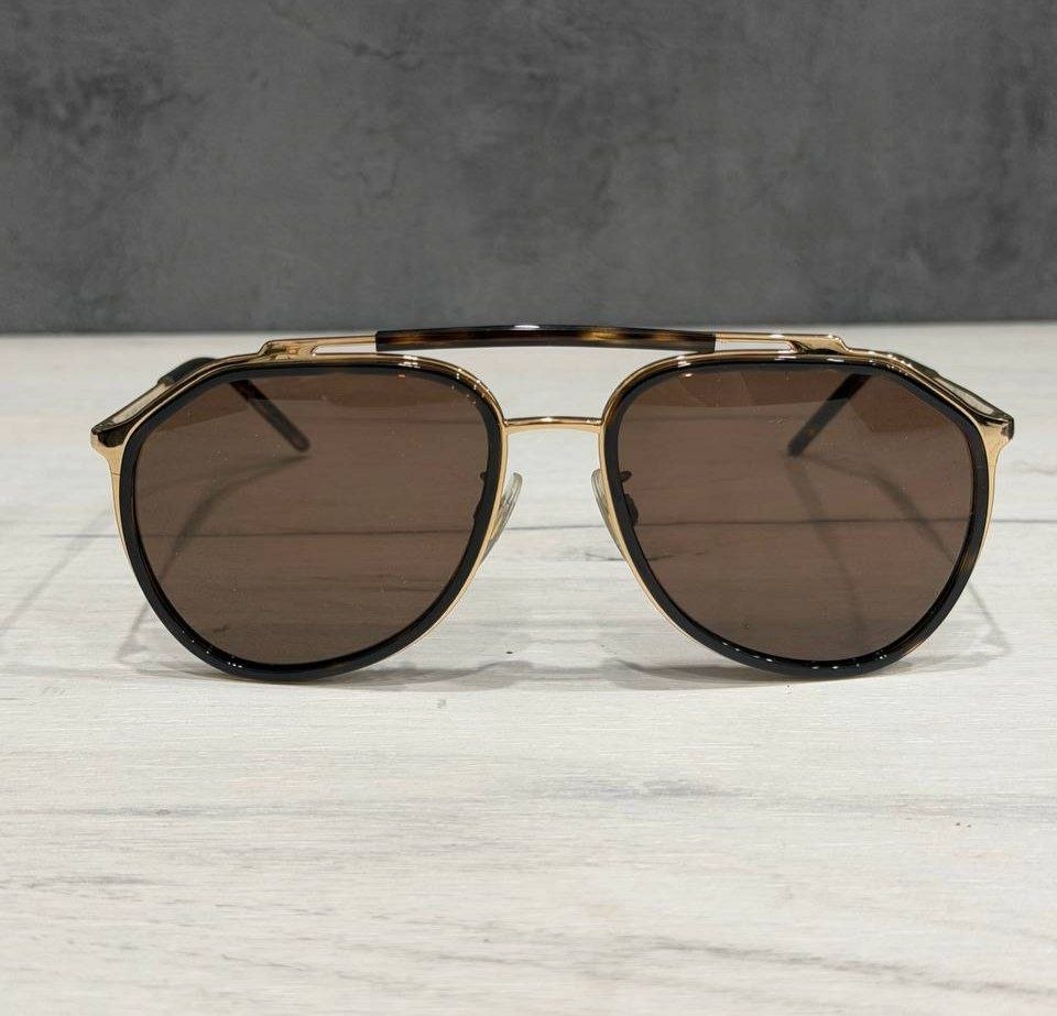 Очки DOLCE & GABBANA Pilot Sunglasses 'Gold Havana'