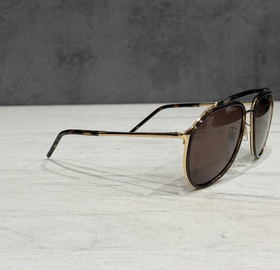 Очки DOLCE & GABBANA Pilot Sunglasses 'Gold Havana'