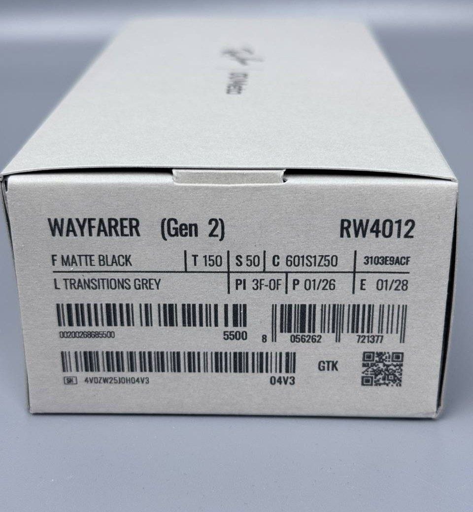Умные смарт очки Ray-Ban Meta Wayfarer Gen 2 'Transitions Grey'